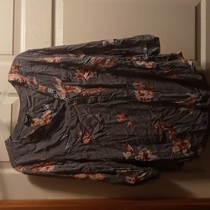 Torrid size 2 floral grey harper